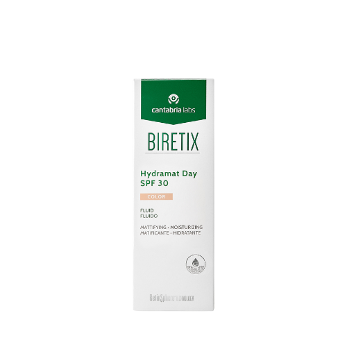BIRETIX HYDRAMAT DAY SPF 30 FLUIDAS SU SPALVA, 50 ML