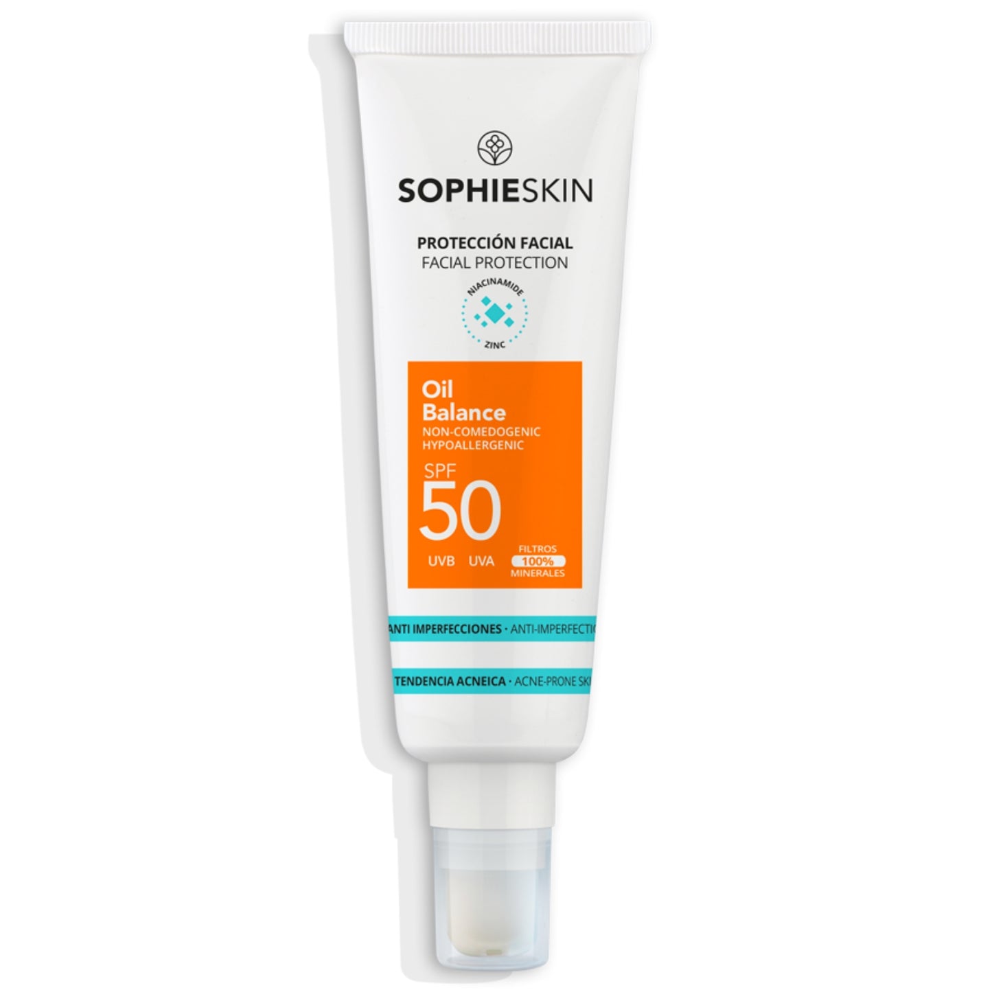SOPHIESKIN OIL BALANCE APSAUGINIS FLUIDAS VEIDUI NUO SAULĖS SPF 50, 50 ML