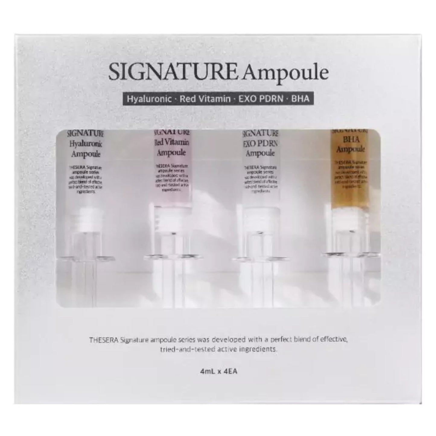 THESERA SIGNATURE EGZOSOMŲ AMPULIŲ RINKINYS, 4x4 ML