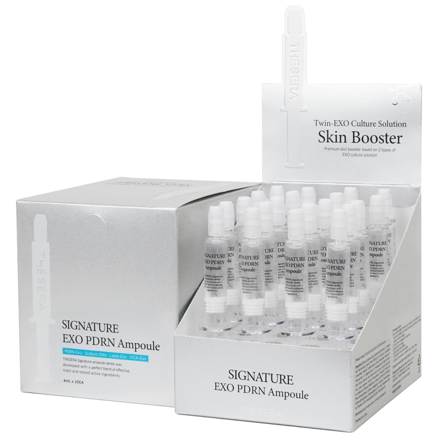 THESERA SIGNATURE EXO PDRN ODĄ ATKURIANČIOS EGZOSOMŲ AMPULĖS, 20x4 ML