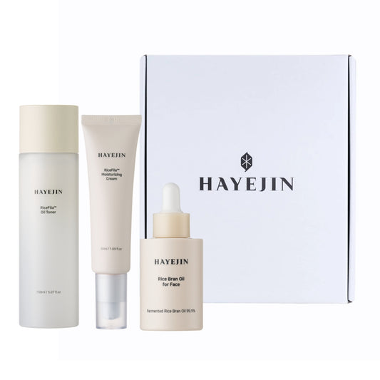 HAYEJIN RiceFila™ & Rice Bran 3 STEP Gift Box for FACE care