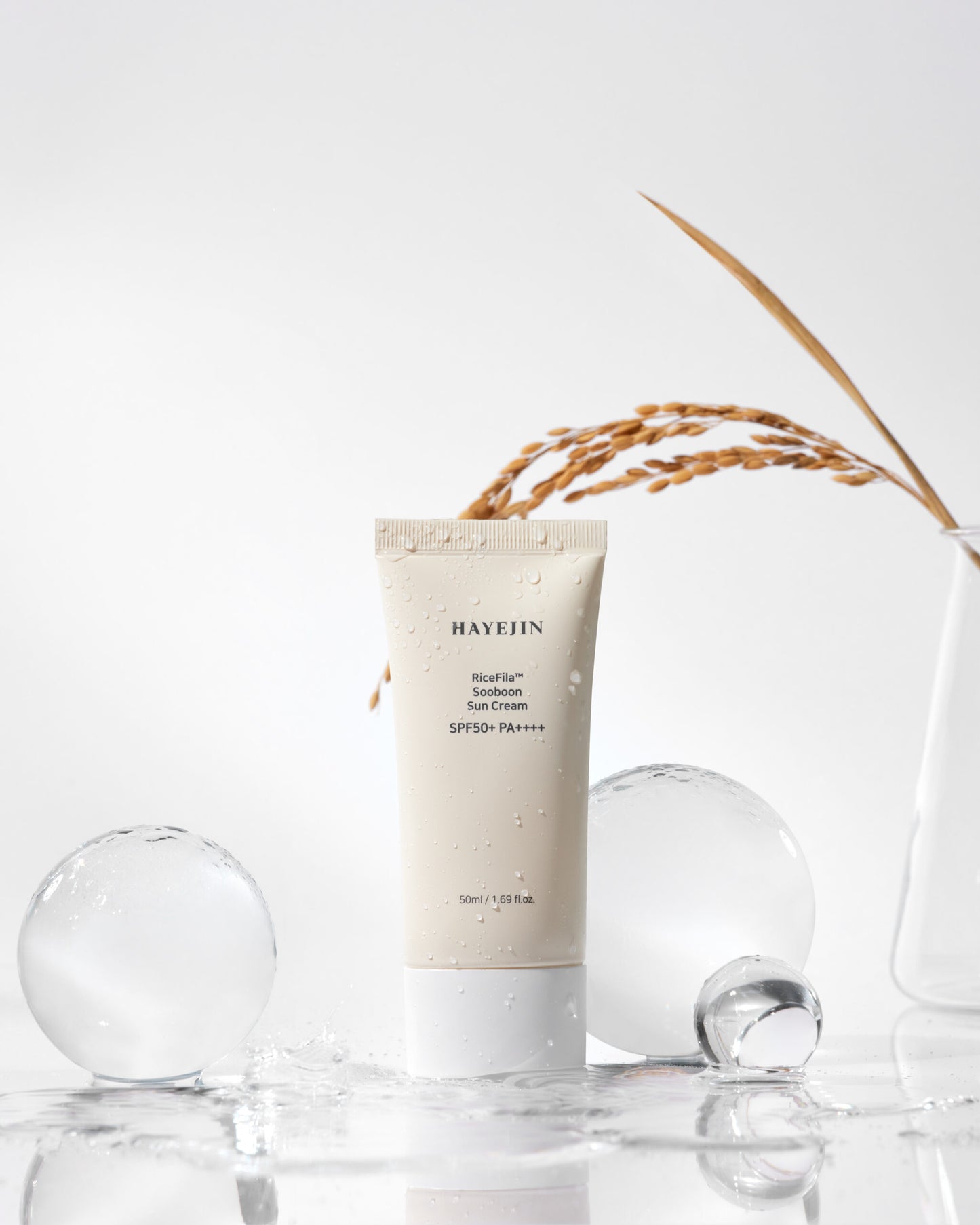 HAYEJIN RiceFila™ SOOBOON apsauginis kremas nuo saulės SPF 50+, 50 ml