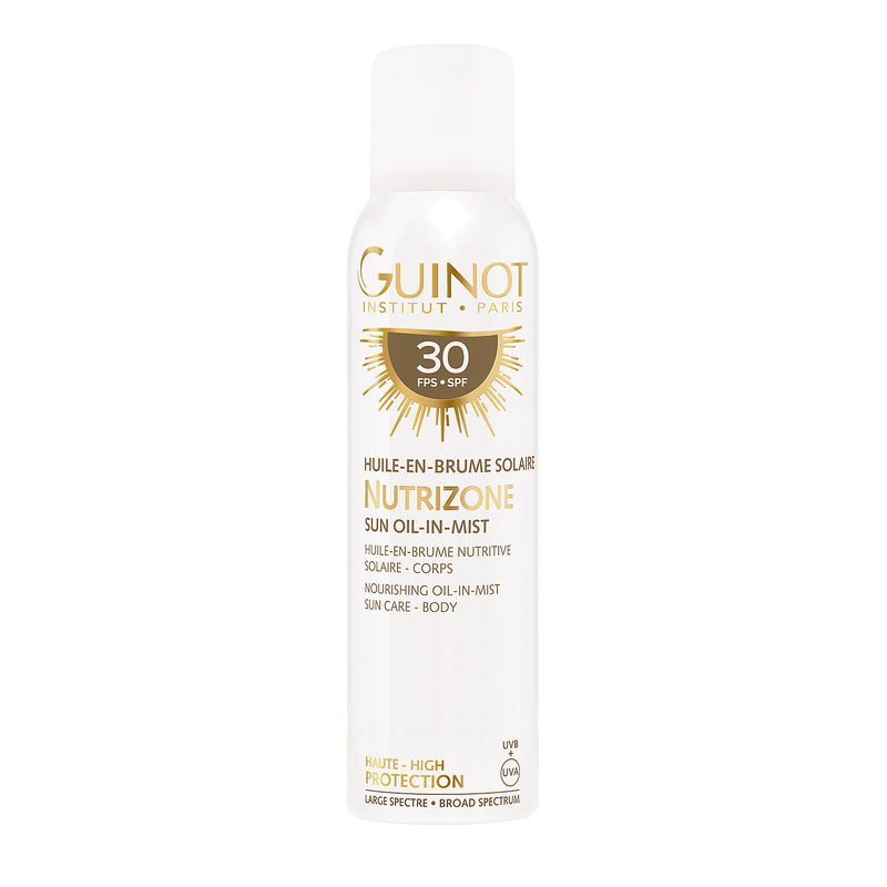 Guinot Nutrizone Sun Oil-in-Mist maitinamoji aliejinės tekstūros dulksna kūnui nuo saulės SPF30,150 ml