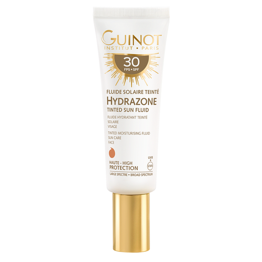 Guinot Hydrazone Tinted Sun Face Fluid drėkinamasis fluidas su spalva nuo saulės veidui SPF 30, 50ml