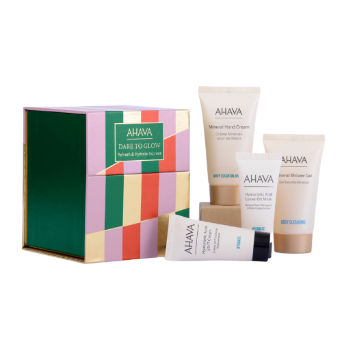 AHAVA DARE TO GLOW REFRESH &amp;amp; HYDRATE EXPRESS DOVANŲ RINKINYS