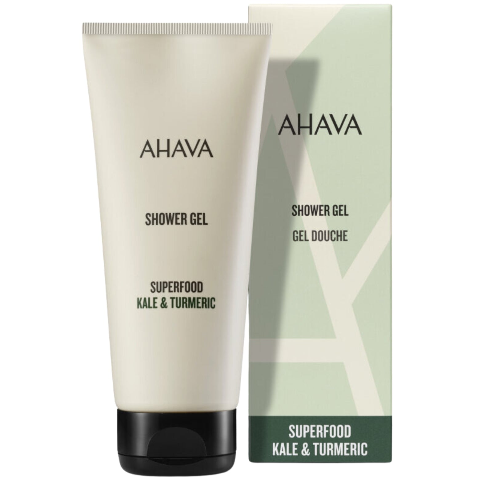 AHAVA KALE &amp;amp; TURMERIC DUŠO GELIS, 200 ML