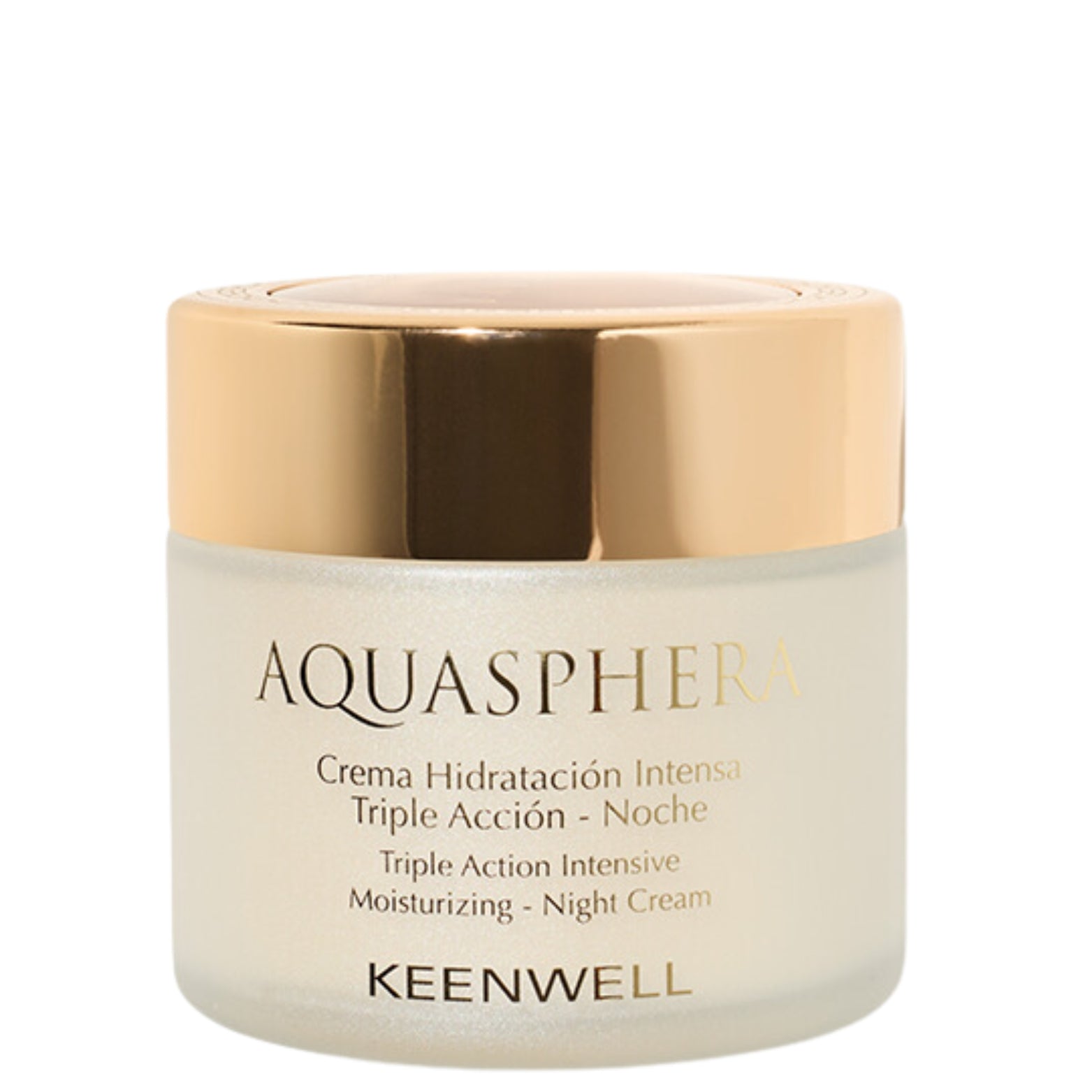 KEENWELL AQUASPHERA TREJOPO POVEIKIO INTENSYVIAI DRĖKINANTIS NAKTINIS KREMAS, 80 ML