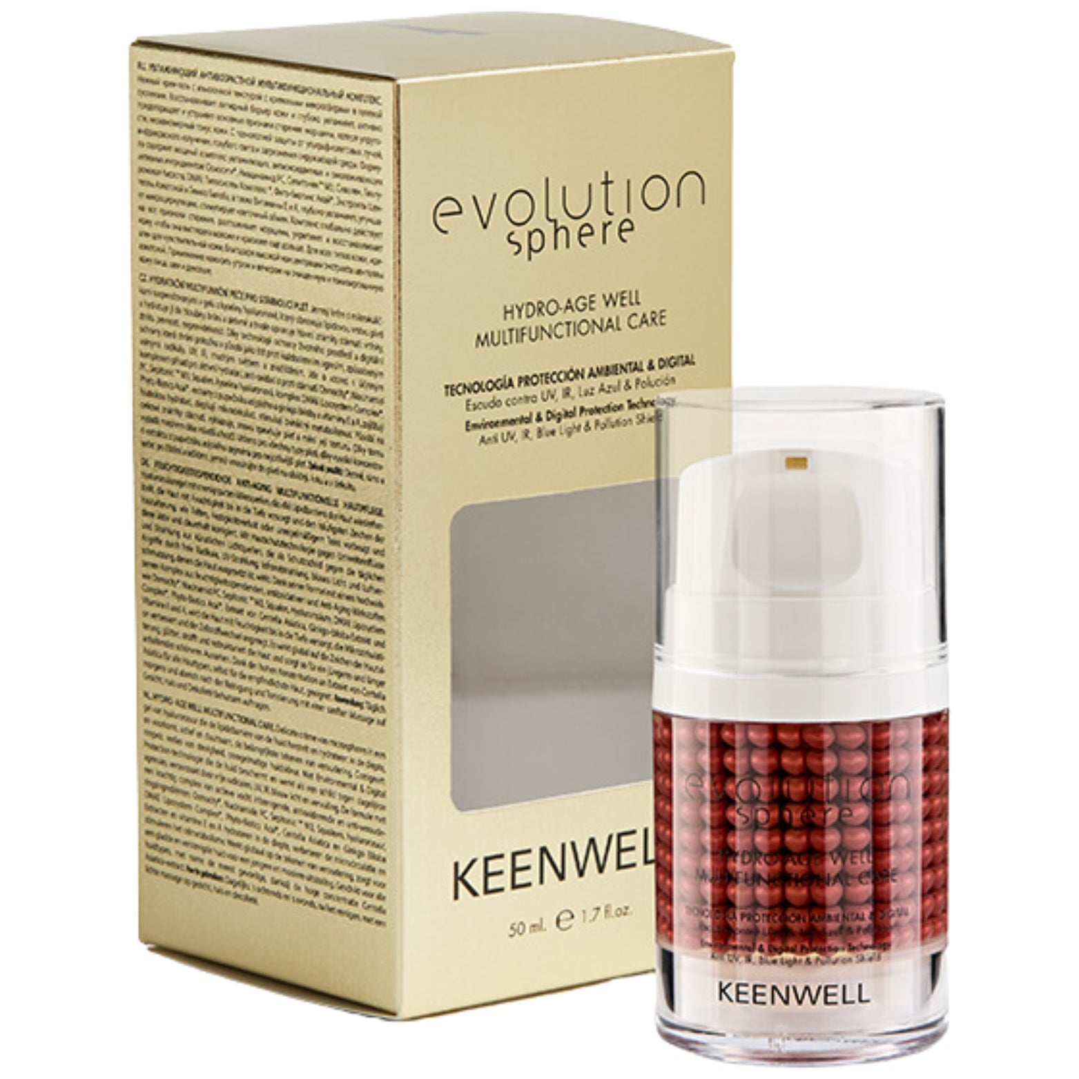 KEENWELL EVOLUTION SPHERE DRĖKINANTIS VEIDO KREMAS, 50 ml