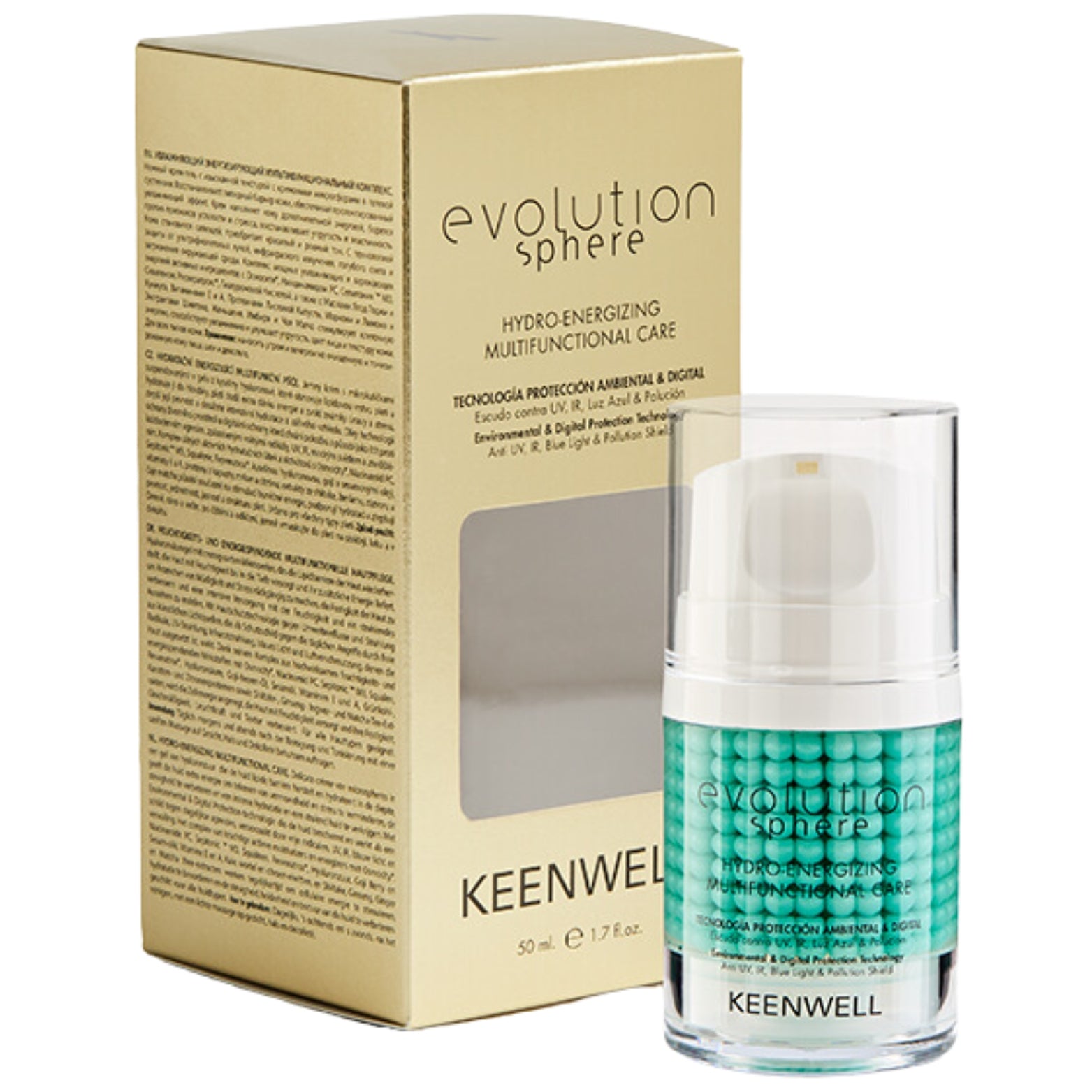 KEENWELL EVOLUTION SPHERE DRĖKINANTIS VEIDO KREMAS, 50 ml