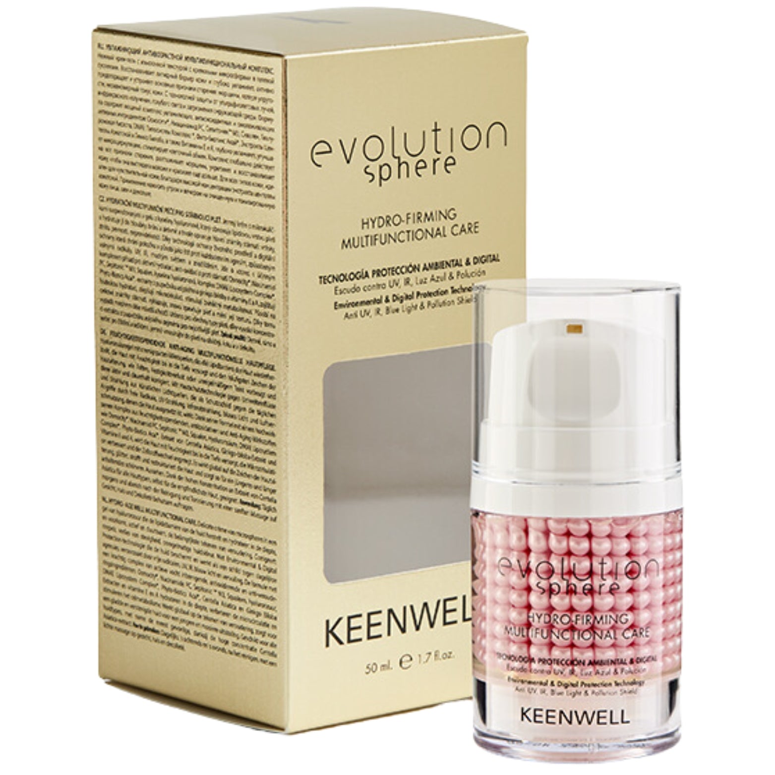 KEENWELL EVOLUTION SPHERE DRĖKINANTIS VEIDO KREMAS, 50 ml