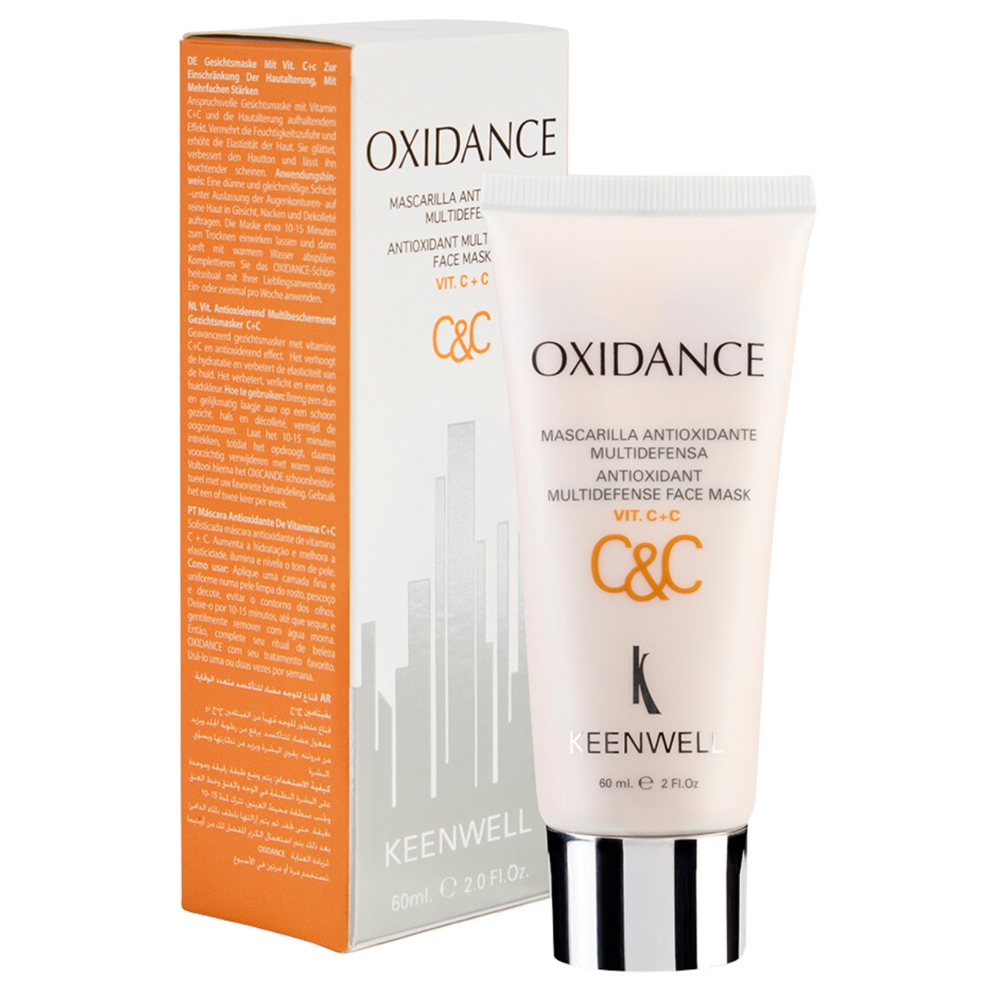 KEENWELL OXIDANCE ANTIOKSIDACINĖ VISAPUSIŠKAI APSAUGANTI VEIDO KAUKĖ, 60 ML