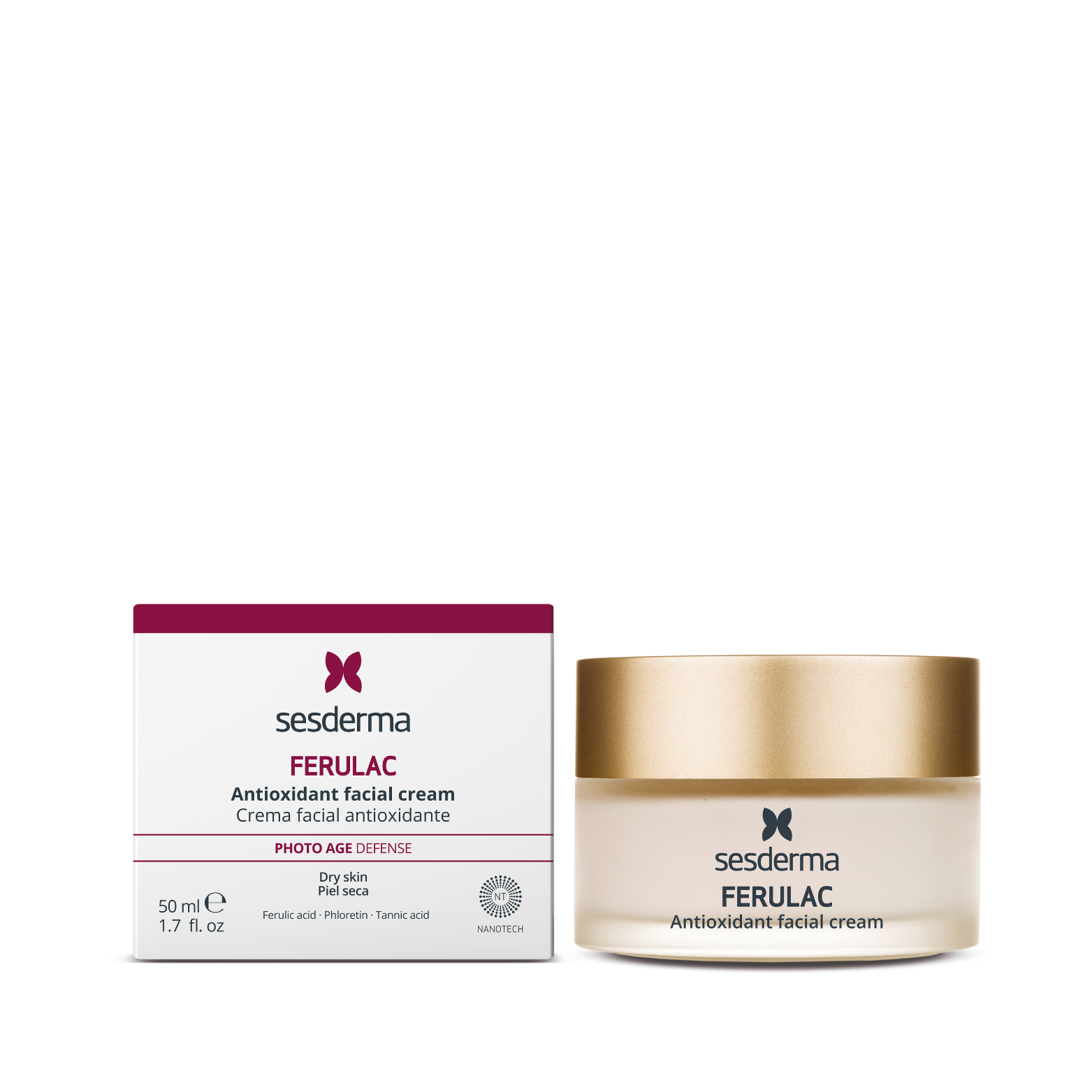 SESDERMA FERULAC ANTIOKSIDACINIS VEIDO KREMAS, 50 ML