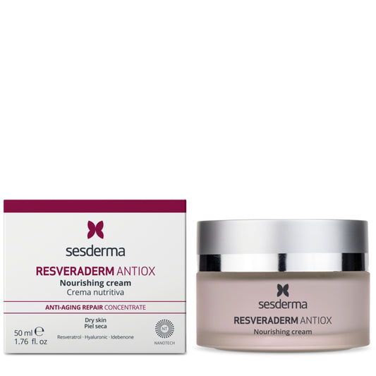 SESDERMA RESVERADERM ANTIOKSIDACINIS MAITINAMASIS VEIDO KREMAS, 50 ML