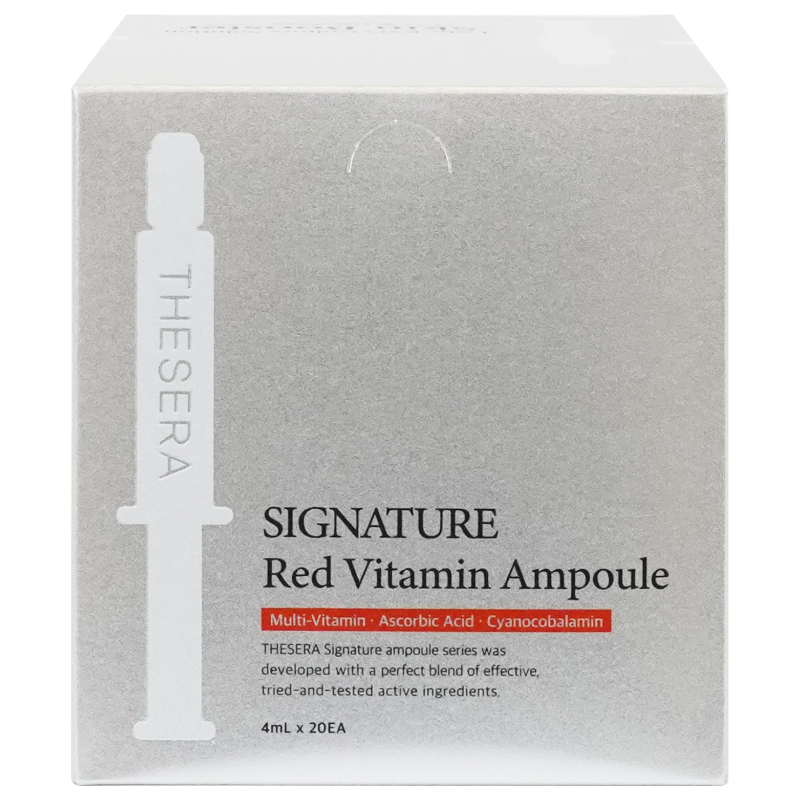 THESERA SIGNATURE RED VITAMIN ŠVIESINANČIOS IR SKAISTINANČIOS AMPULĖS, 20x4 ML
